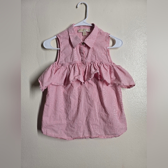 Michael Kors Tops - Michael Kors Pink Tank Top with Gathered Waist